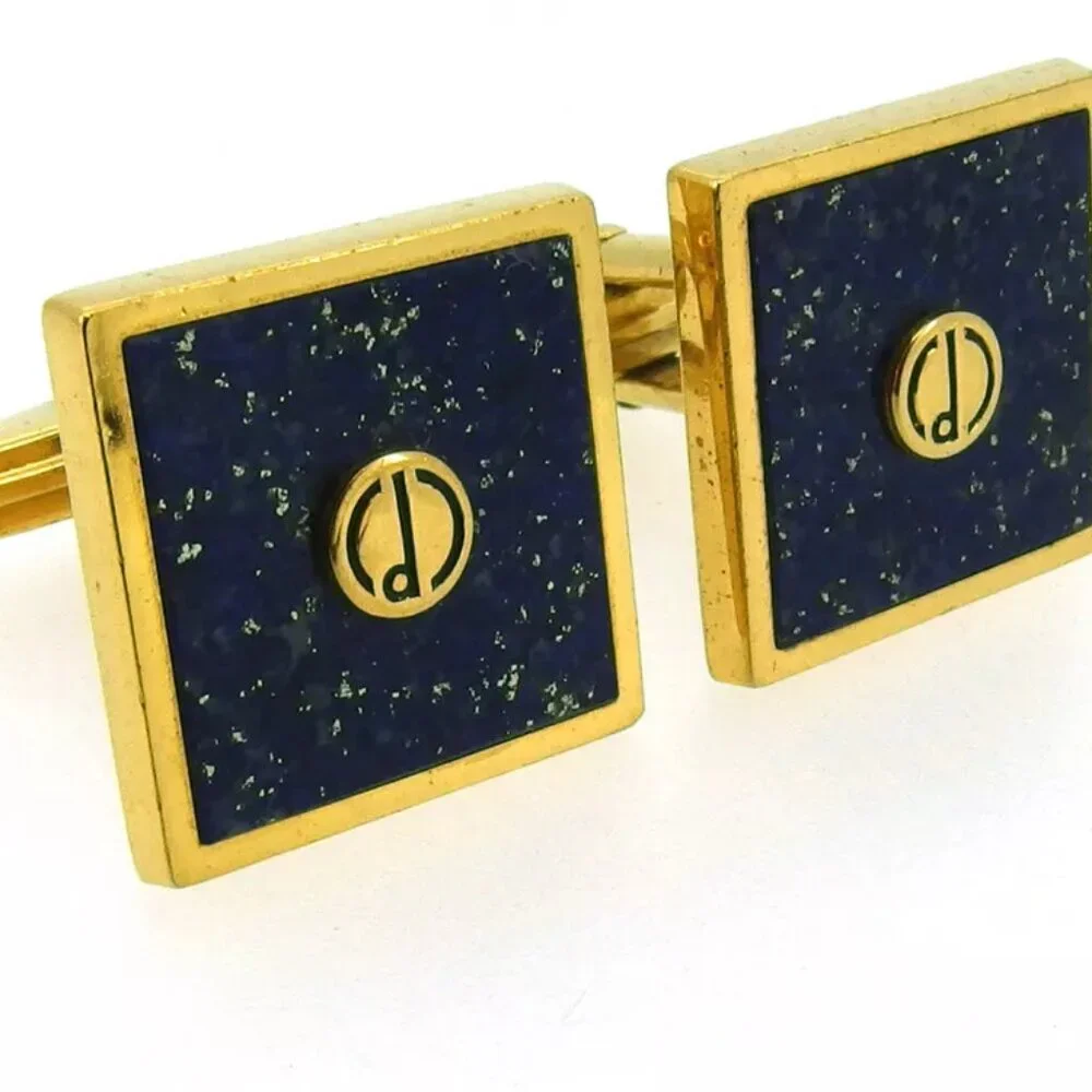 dunhill cuff d mark Gold Hardware Authentic used
